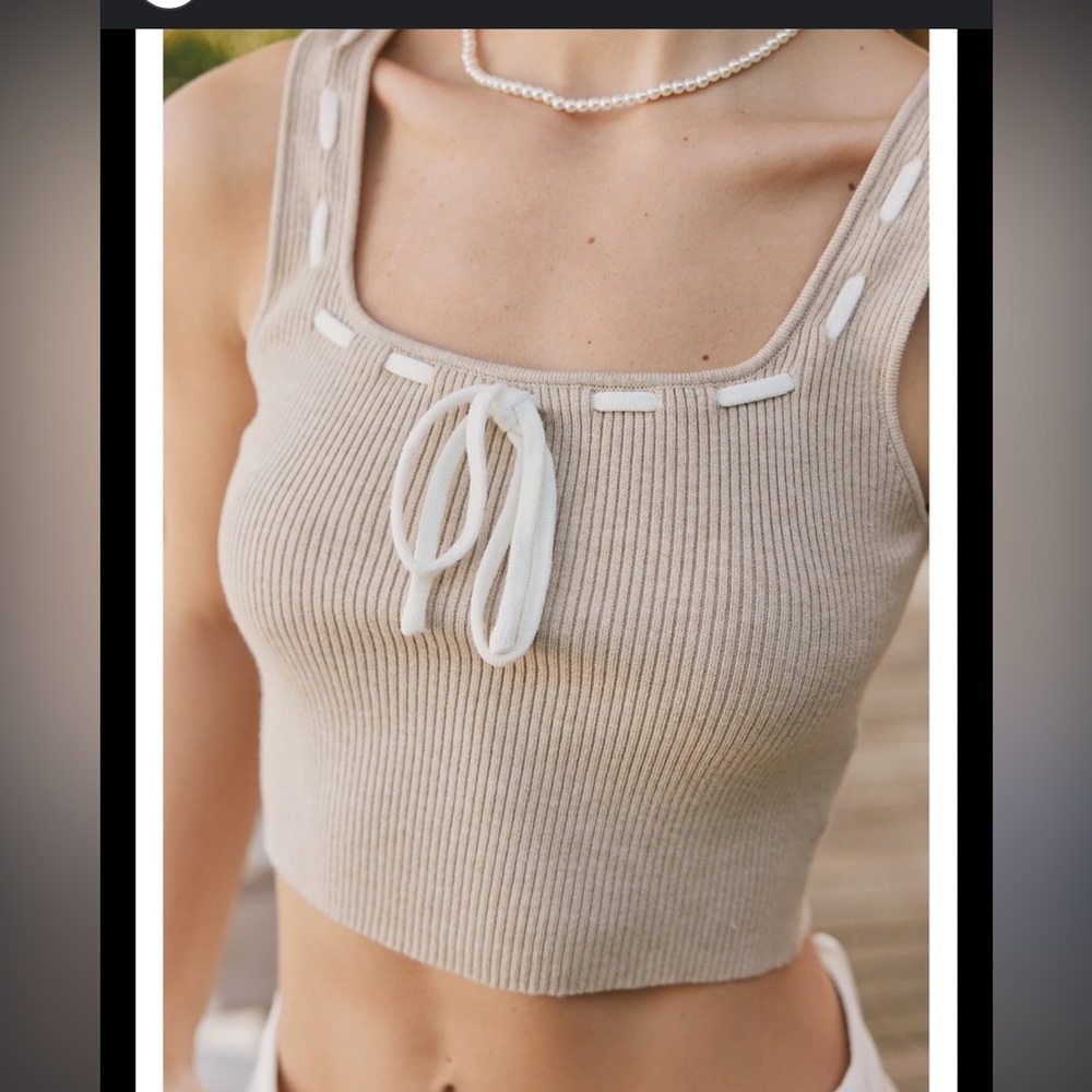 Cropped Sweater Tank Top